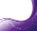 Violet abstract geometrical banner