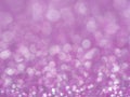 Violet abstract glitter background with bokeh. lights blurry soft pink for the romance background, light bokeh holiday party backg Royalty Free Stock Photo