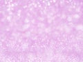 Violet abstract glitter background with bokeh. lights blurry soft pink for the romance background, light bokeh holiday party backg Royalty Free Stock Photo