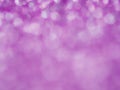 Violet abstract glitter background with bokeh. lights blurry soft pink for the romance background, light bokeh holiday party backg Royalty Free Stock Photo