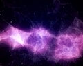 Violet abstract nebula