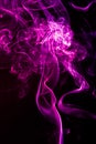 Violet abstract shaped smoke against black background. Abstract background Royalty Free Stock Photo