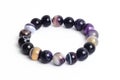 Violet of agate, jasper bracelet Royalty Free Stock Photo