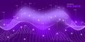 Violet Analysis Concept. Background Statistic. Royalty Free Stock Photo