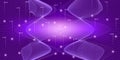 Violet Analysis Vector. System Visualization. Big Royalty Free Stock Photo