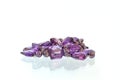 Violet bead neckle Royalty Free Stock Photo