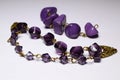 Violet Beads Royalty Free Stock Photo