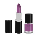 Violet beauty set - lipstick and nail polish