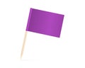 Violet Blank toothpick flag