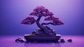 Violet Bonsai Tree - A Fusion Of Traditional Techniques And Modern Minimalism