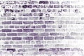 Violet brick wall with white elements. Art image