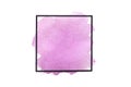 Violet brush strokes watercolor paint isolated