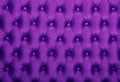 Violet capitone tufted fabric upholstery texture Royalty Free Stock Photo