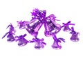 Violet Christmas handbells