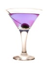 Violet cold cocktail