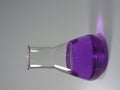 Violet Conical Flask I Royalty Free Stock Photo