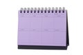 Violet Desk Calendar Note Royalty Free Stock Photo