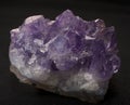 Violet Druze amethyst crystals Royalty Free Stock Photo