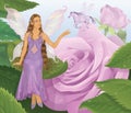 Violet fairy. Royalty Free Stock Photo