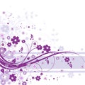 Violet Floral Background