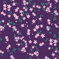 Violet floral pattern