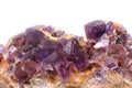Violet fluorite cubes