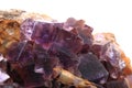 Violet fluorite cubes