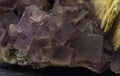 Violet Fluorite Mineral Sample Close-up