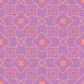 Violet fuchsia geometric seamless pattern. Bright colored background