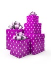 Violet gift boxes