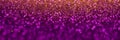 Violet and golden glitter background banner Royalty Free Stock Photo