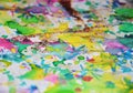 Playful blurred soft shapes, abstract watercolor pastel hues Royalty Free Stock Photo