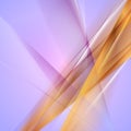 Violet and golden smooth stripes abstract tech background Royalty Free Stock Photo