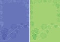 violet and green background - grape vector frames Royalty Free Stock Photo