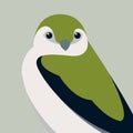 Violet green swallow vector illustration Royalty Free Stock Photo