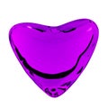 Violet heart Royalty Free Stock Photo