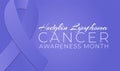 Violet Hodgkin Lymphoma Cancer Awareness Month Background Illustration Royalty Free Stock Photo