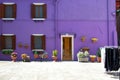 Violet House in Venice Royalty Free Stock Photo