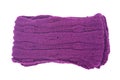 Violet knit wool scarf Royalty Free Stock Photo