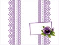 Violet Lace Gift box, Gift Card