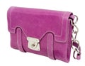 Violet ladies handbag Royalty Free Stock Photo