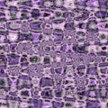 Violet and lavender abstract marble zigzags with watercolor bubbles