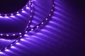 Violet light rgb led diodes Royalty Free Stock Photo