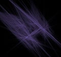 Violet lines fractal on black background. Fantasy fractal texture. Digital art. 3D rendering. Computer generated image Royalty Free Stock Photo