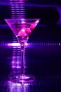 Violet martini glass