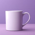 Violet Mug Mockup On Subtle Chromatism Background