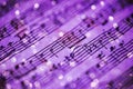 Violet music notes