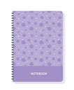 Violet notebook cover
