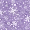 Violet pastel seamless Christmas pattern