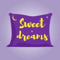 Violet pillow of sweet dreams